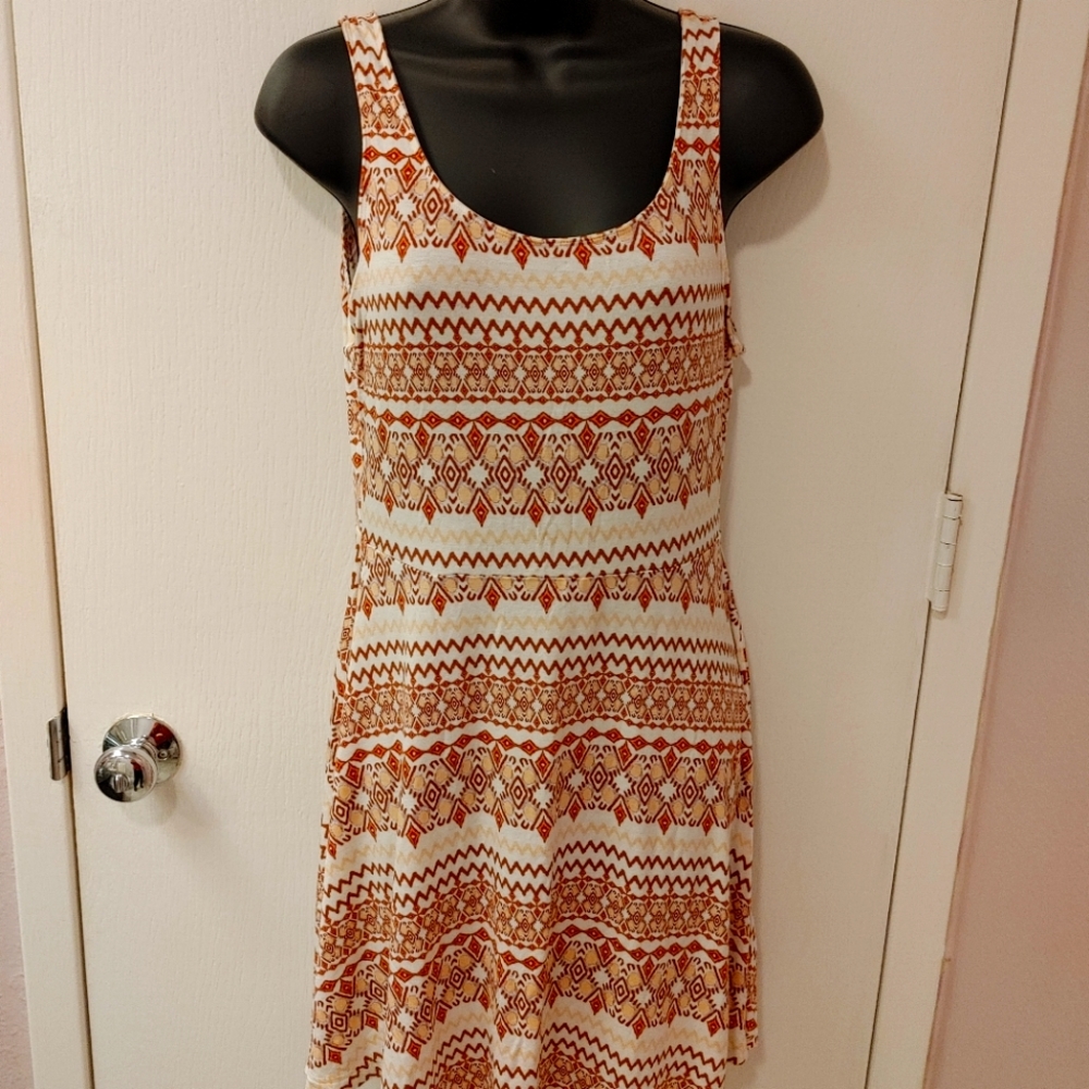 EXPRESS tribal print skater dress